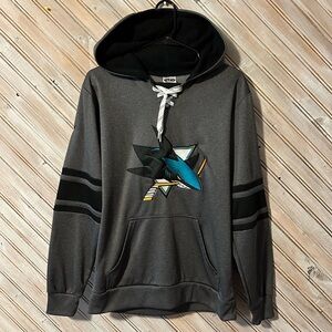 San Jose Sharks NHL Hoodie Embroidered Patch Logo Hockey Strings